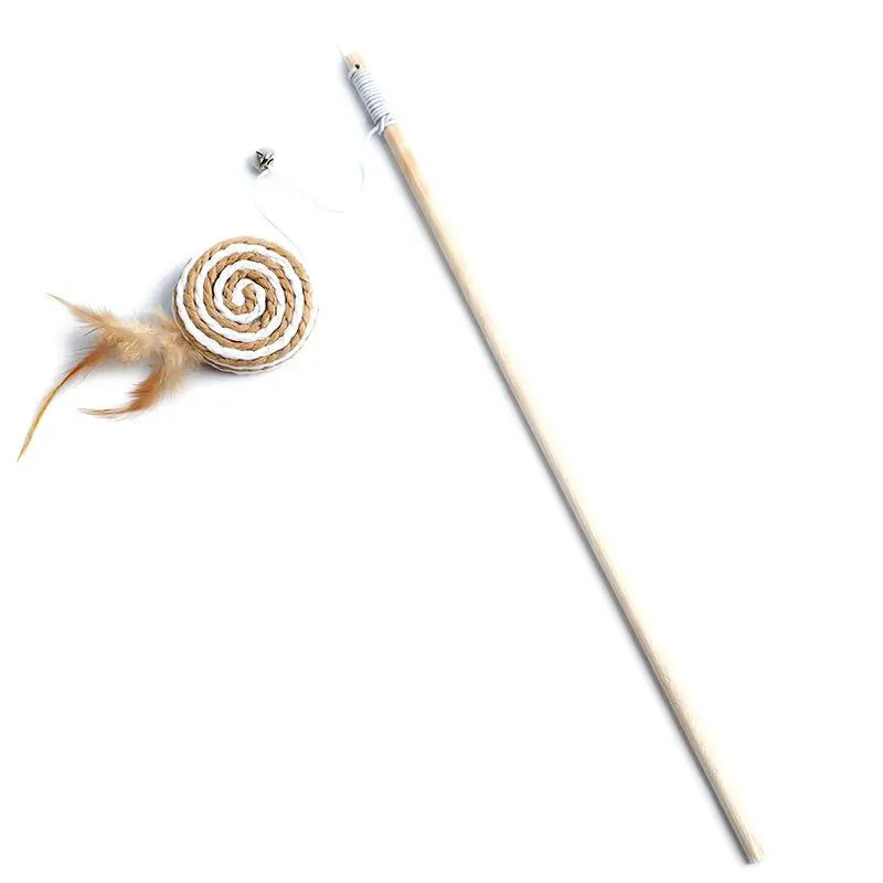 Wooden Cat Teaser Wand