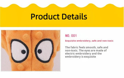 Plush Octopus Squeaky Dog Toy