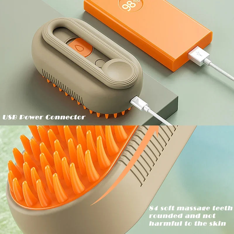 3-in-1 Steam Cat Brush