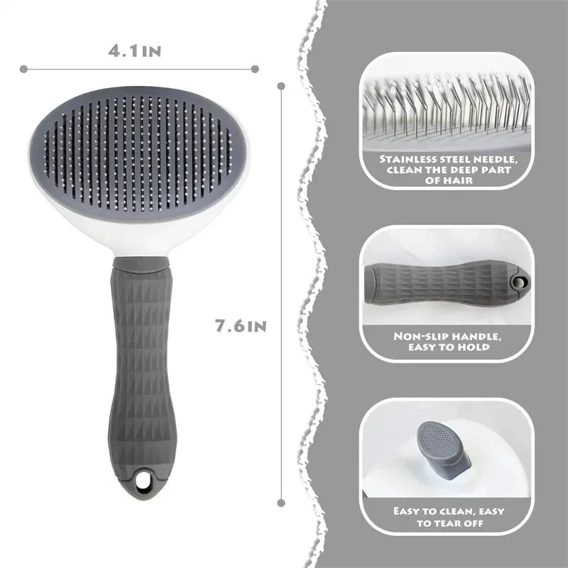 Self-Cleaning Pet Hair Brush