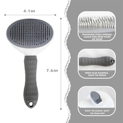 Self-Cleaning Pet Hair Brush