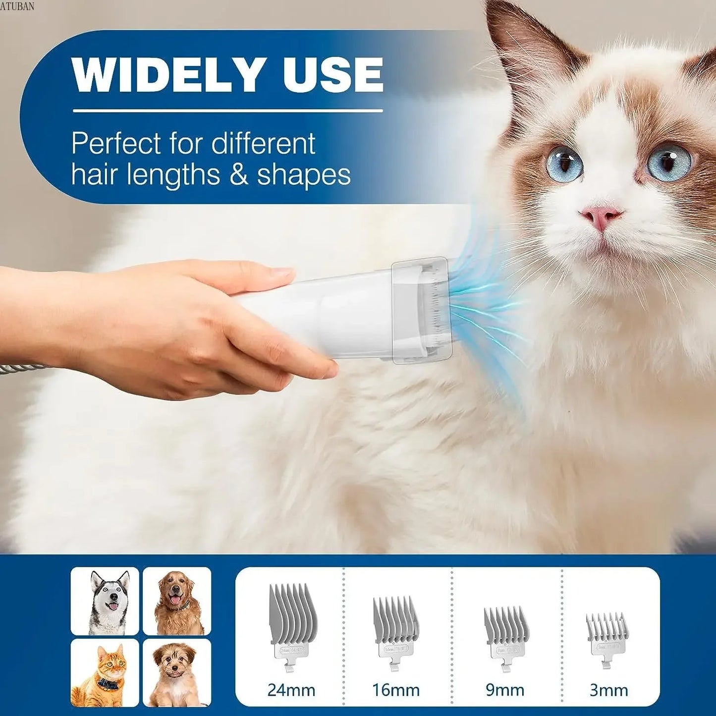 All-in-One Pet Grooming Vacuum