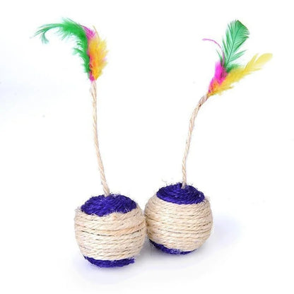 Interactive Sisal Ball Cat Toy