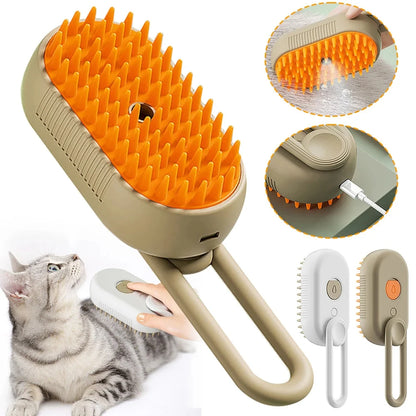 3-in-1 Steam Cat Brush