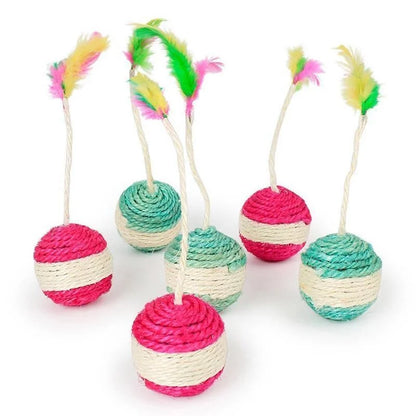 Interactive Sisal Ball Cat Toy