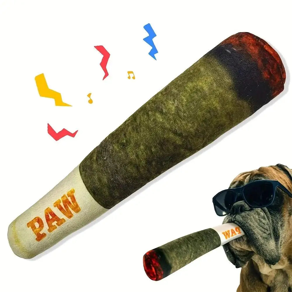 Plush Squeaky Cigar Toy