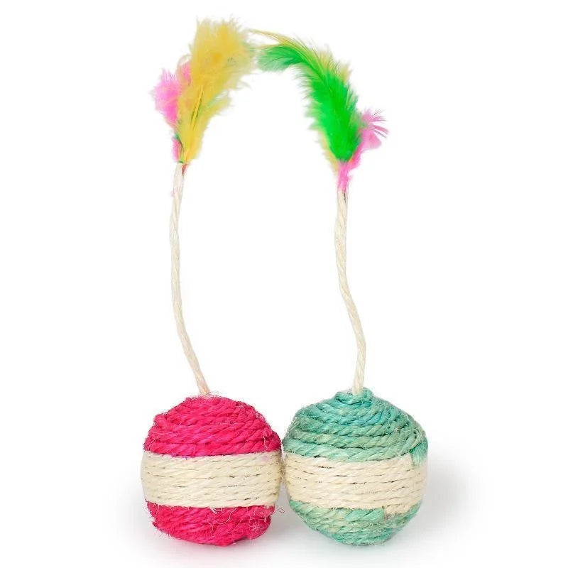 Interactive Sisal Ball Cat Toy