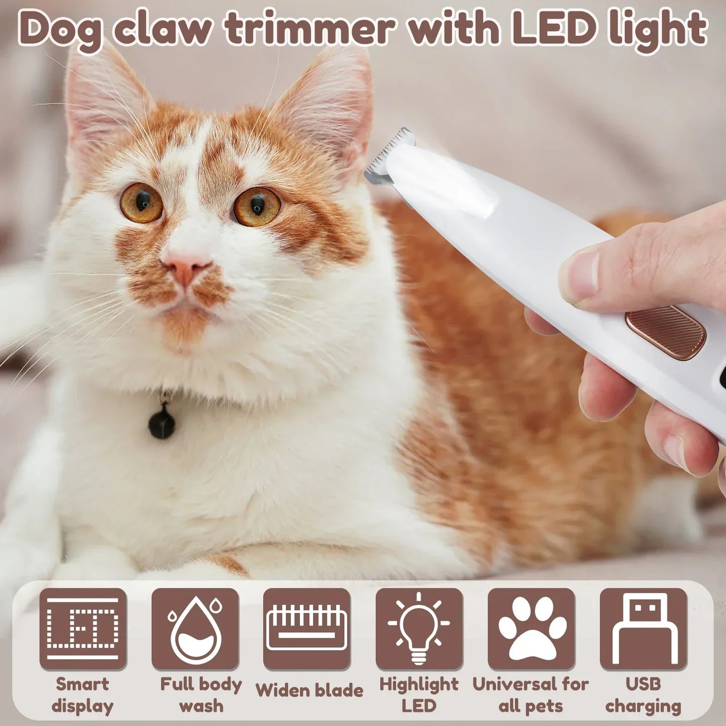 Waterproof Dog/Cat Paw Trimmer