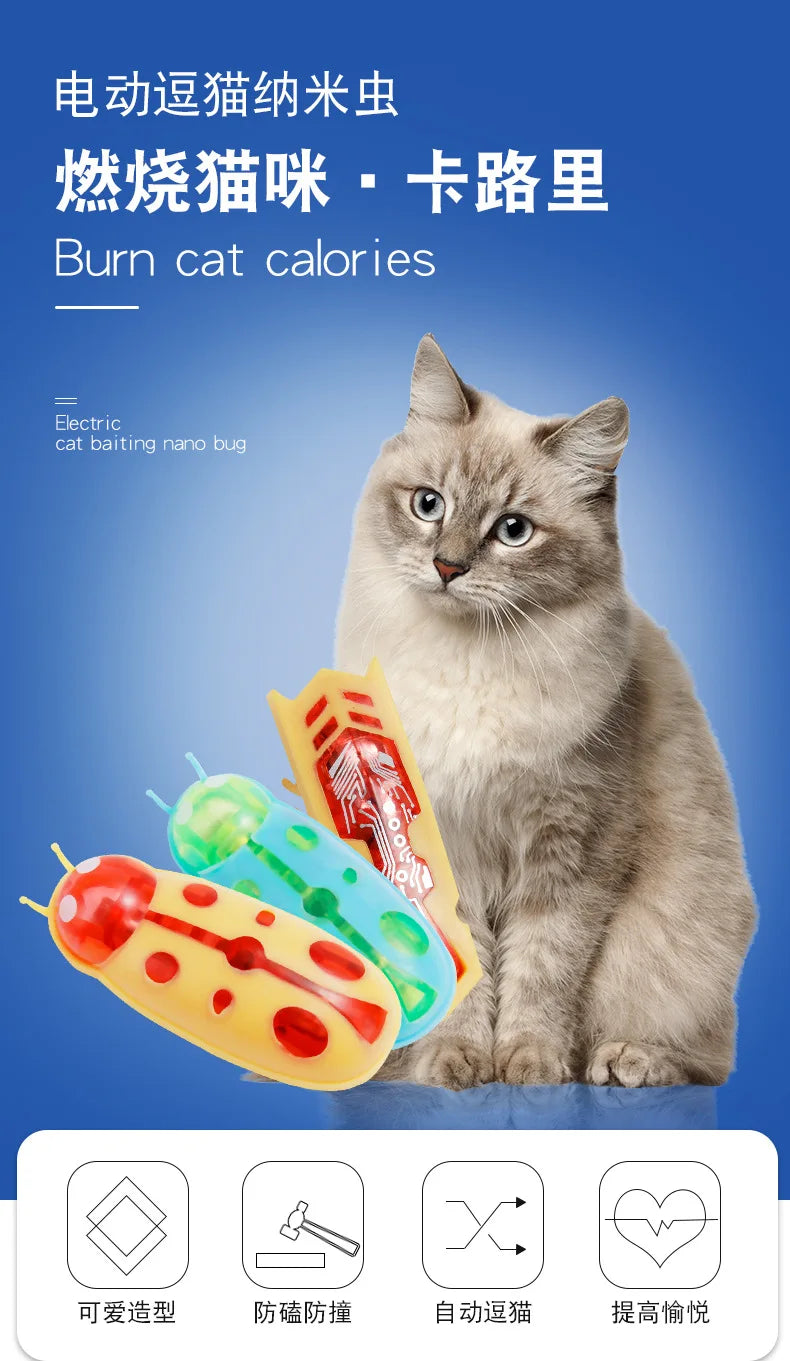 Mini Electric Bug Cat Toy