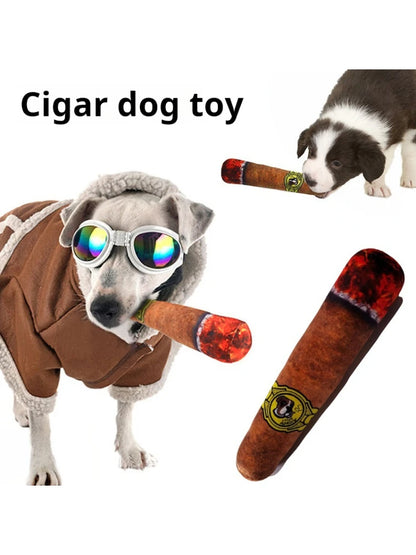 Plush Squeaky Cigar Toy