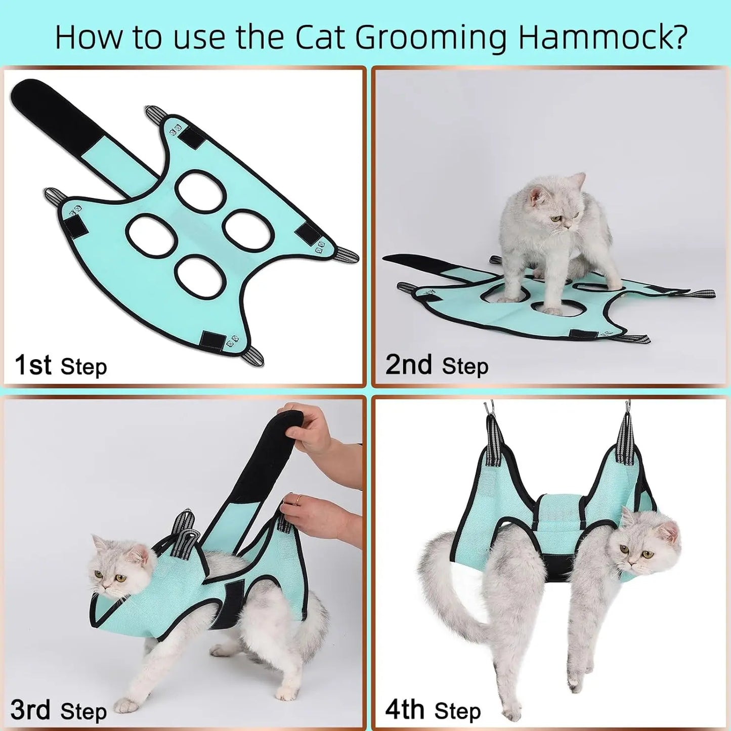 Cat Grooming Hammock Helper