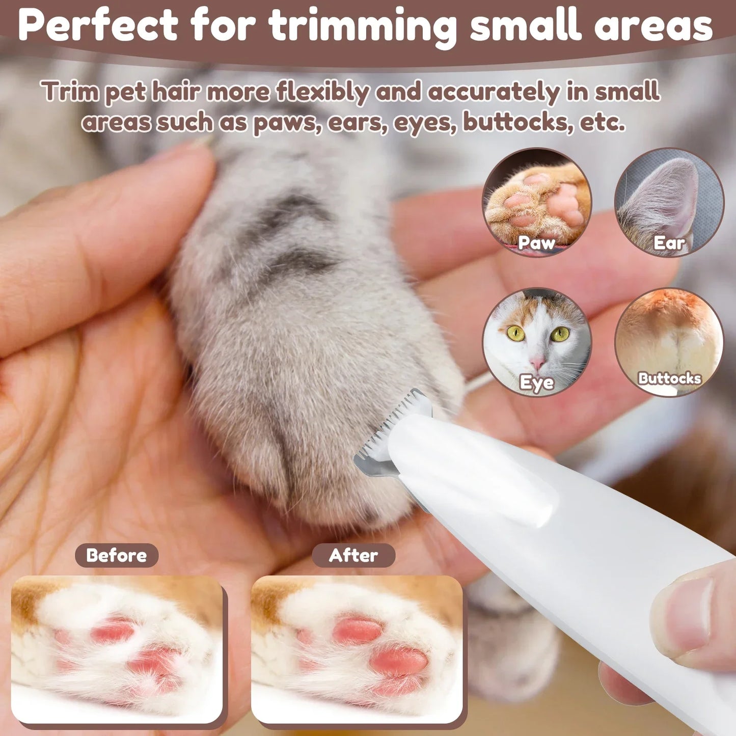 Waterproof Dog/Cat Paw Trimmer