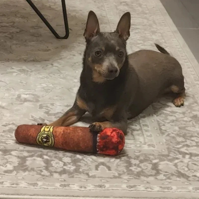 Plush Squeaky Cigar Toy