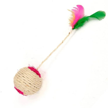 Interactive Sisal Ball Cat Toy