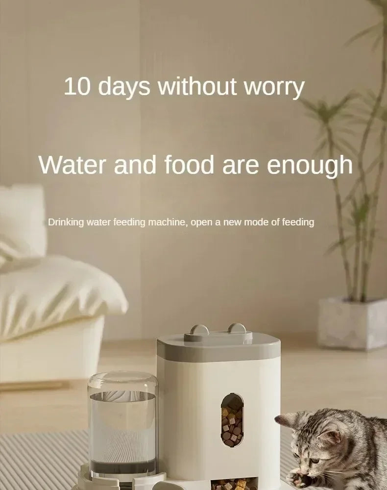 Automatic Pet Feeder with Water Dispenser