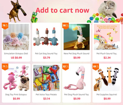 Plush Squeaky Cigar Toy