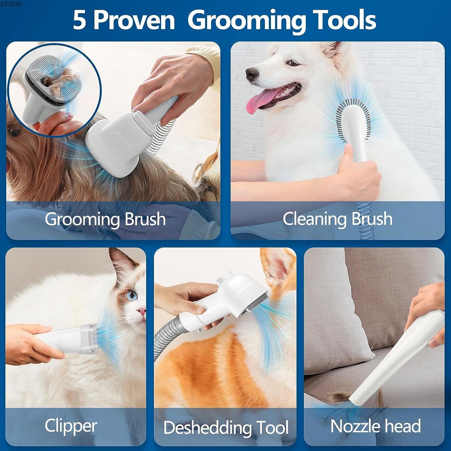 All-in-One Pet Grooming Vacuum